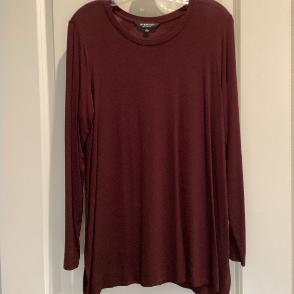 Liverpool Los Angeles Cranberry Top